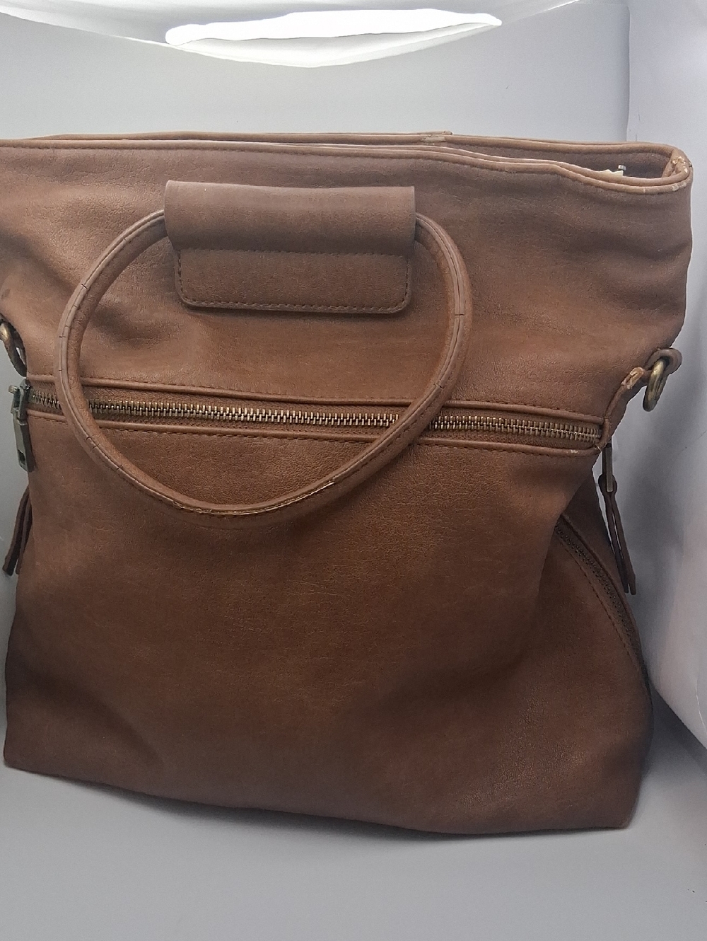 Classic Brown Leather Hobo Bag